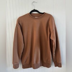 GAP Teen Brown Crewneck Sweatshirt | 18–20 | Unisex Cozy Basic